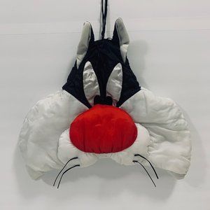 Vintage 1994 Sleepy Heads Fun Pouch Looney Tunes Sylvester Plush Bag Wall Decor